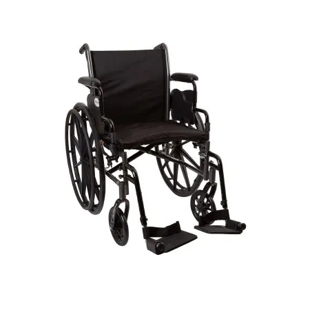Wheelchair  Dual Axle Desk Length  - Black,  up to 300 lbs.