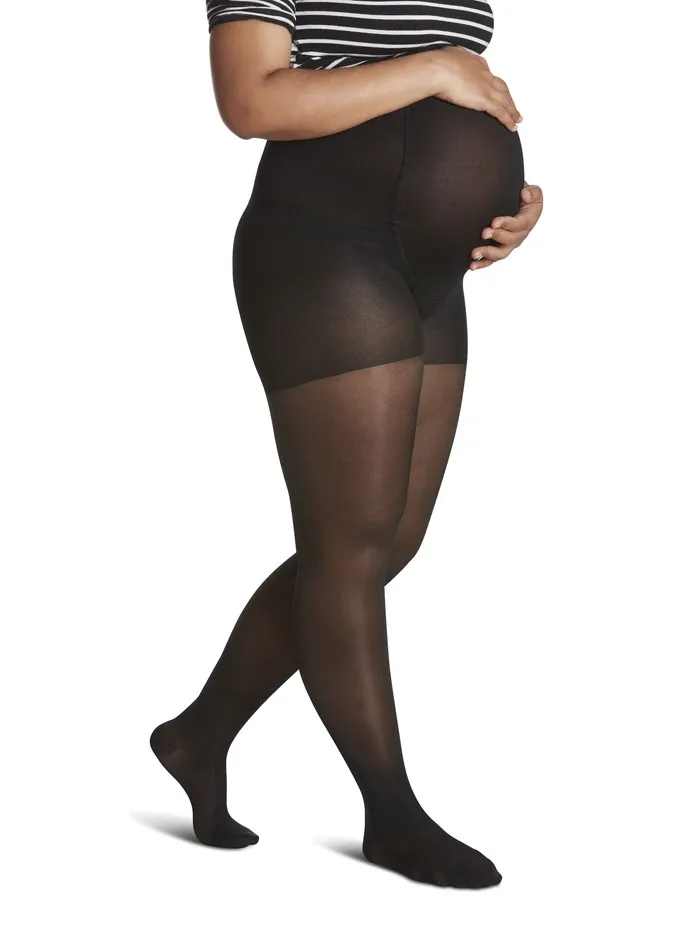  Women's  Fashion 120 Maternity Compression Pantyhose - Black