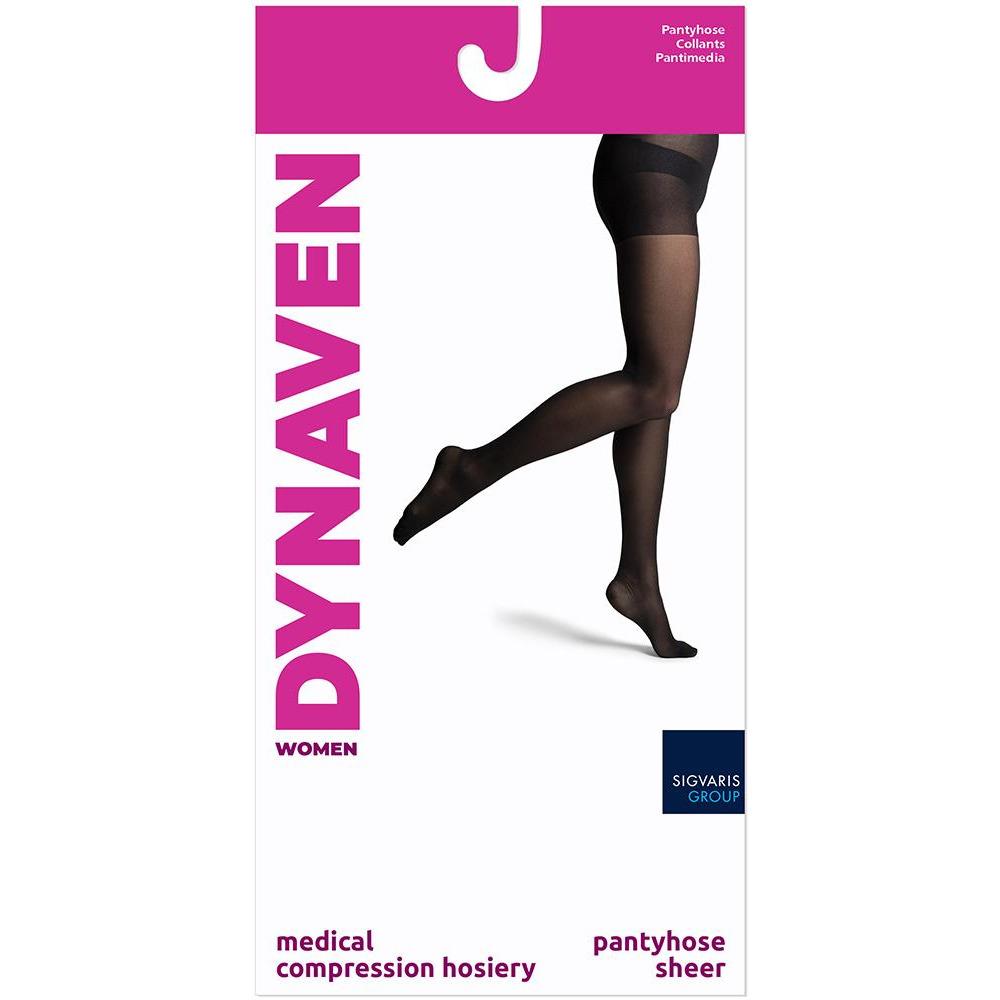 Women's Sheer Pantyhose Sigvaris Closed toe - Black, S, none, none