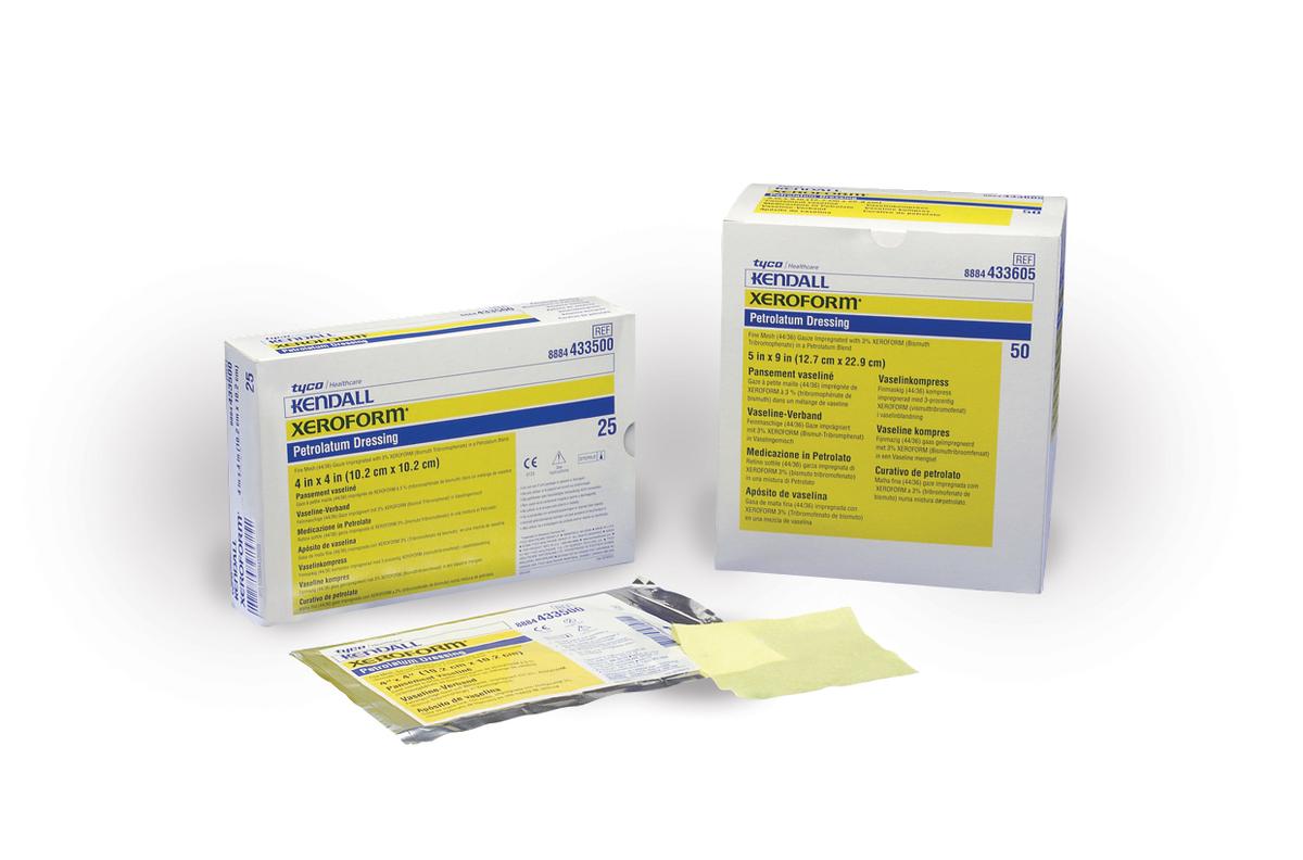 Xeroform Occlusive Petrolatum Gauze sterile Clings and conforms  medline