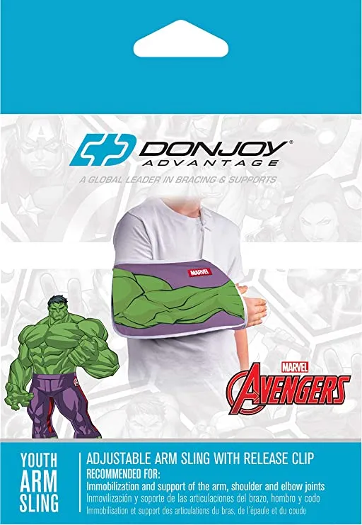Youth Arm Sling Featuring Marvel - Hulk X-Small cotton-polyester blend - Blue, Small