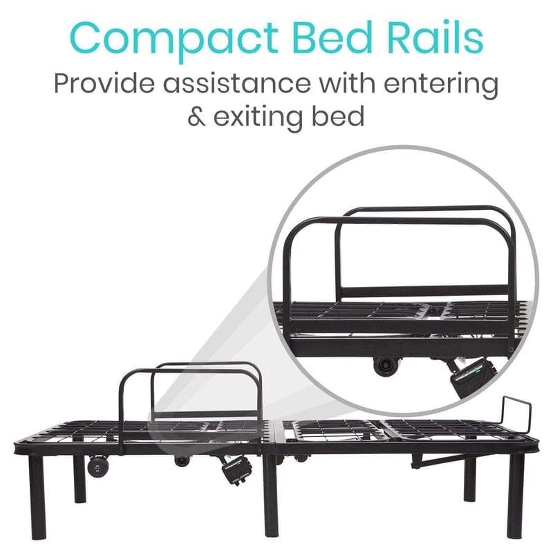 With easy installation, the Vive Compact Bed Rail aids individuals when sitting up and getting in or out of bed, making it a great essential 