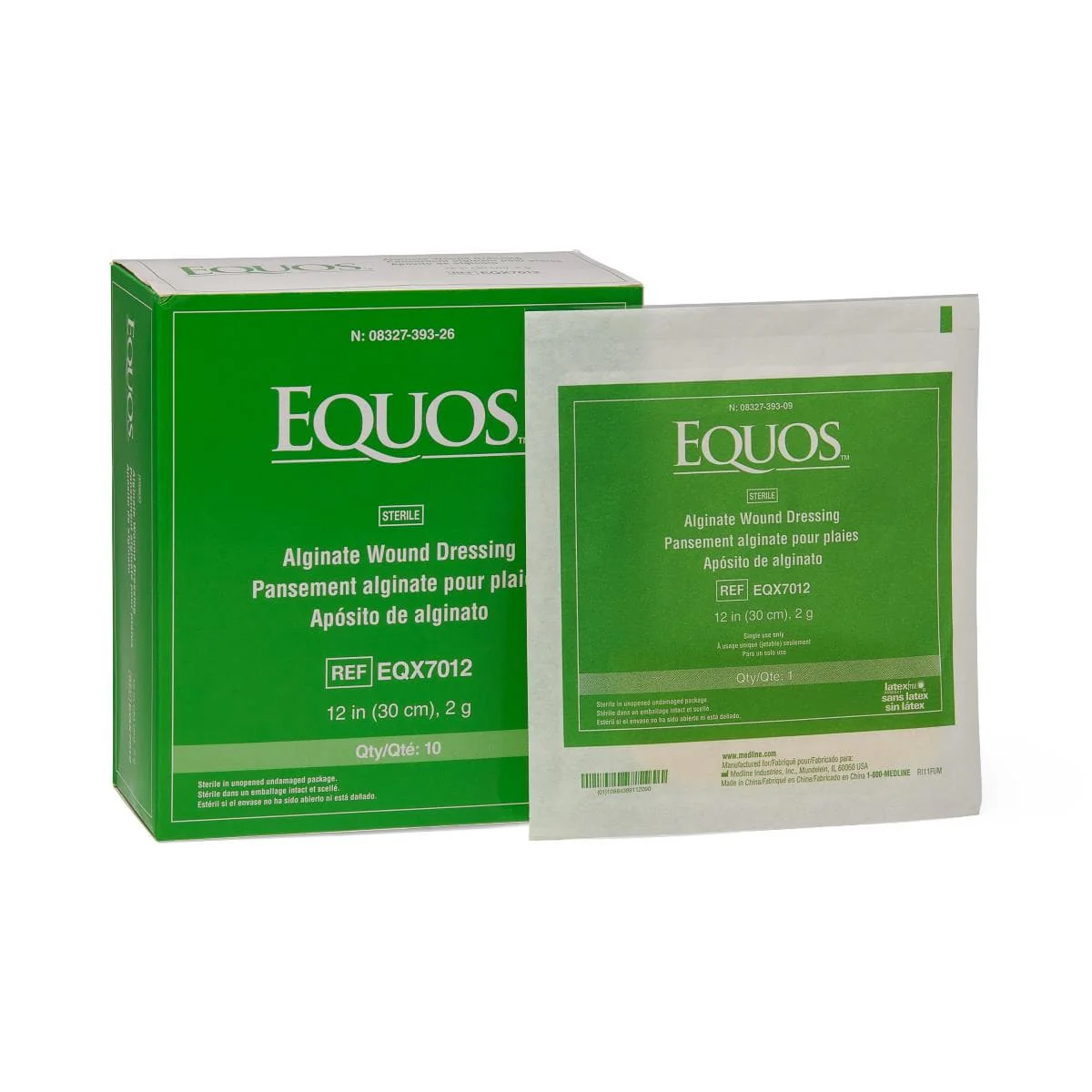 Equos Calcium Alginate Wound Dressings - Green