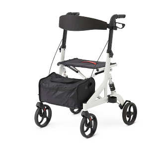 medline white rollator foldable