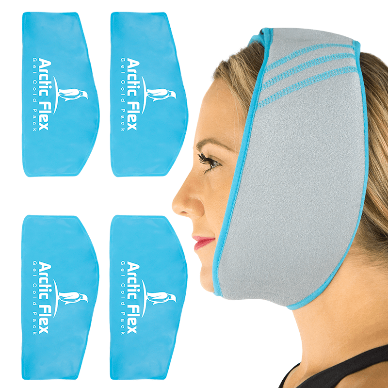 Face Ice Wrap  HANDS FREE SOOTHING HEAT OR COLD THERAPY