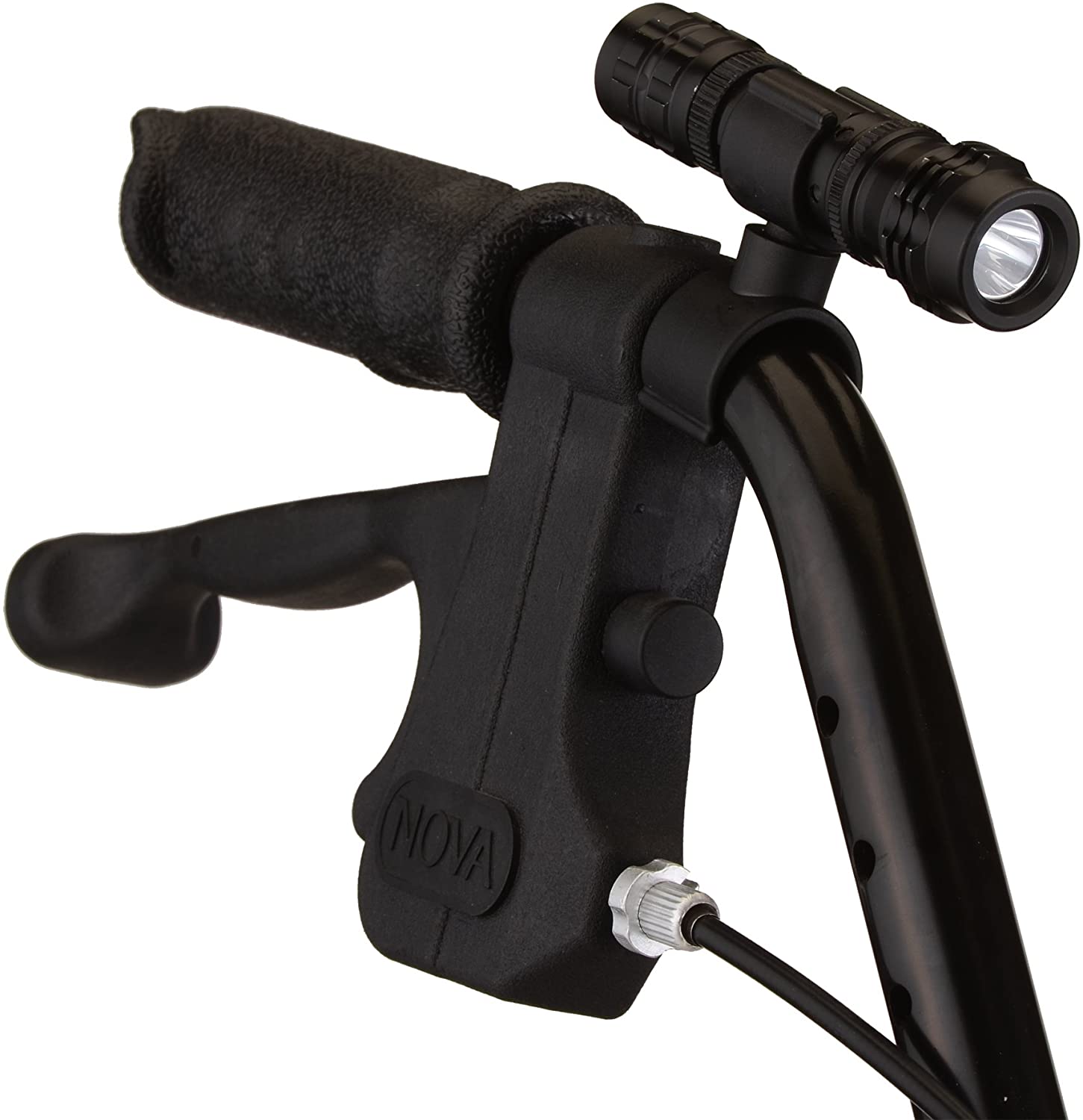  Flashlight for Canes, Walkers, Rollators, Strollers and Bikes, - Black, none, none, none