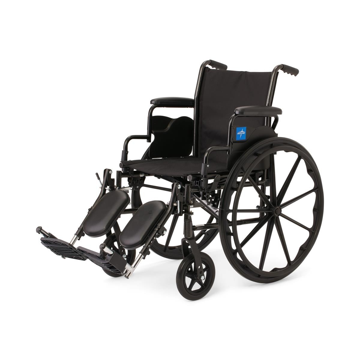 Wheelchair Black Upholstery k3 lightweight Medline 