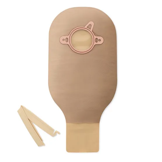 Ostomy Pouch New Image Two-Piece Drainable – Clamp Closure - Beige