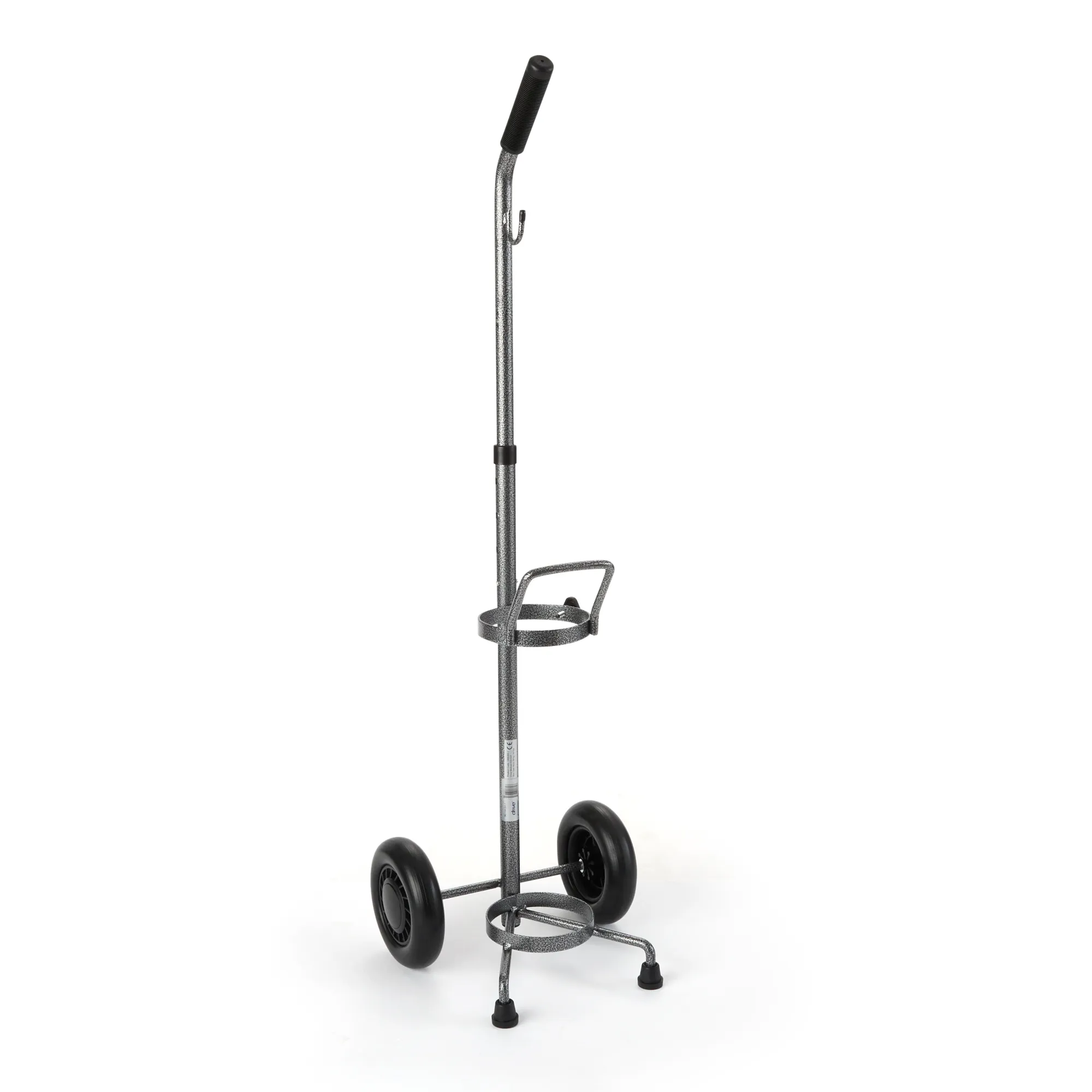 Oxygen Cylinder Cart, Size D/E, Adjustable, Drive Medical - Silver