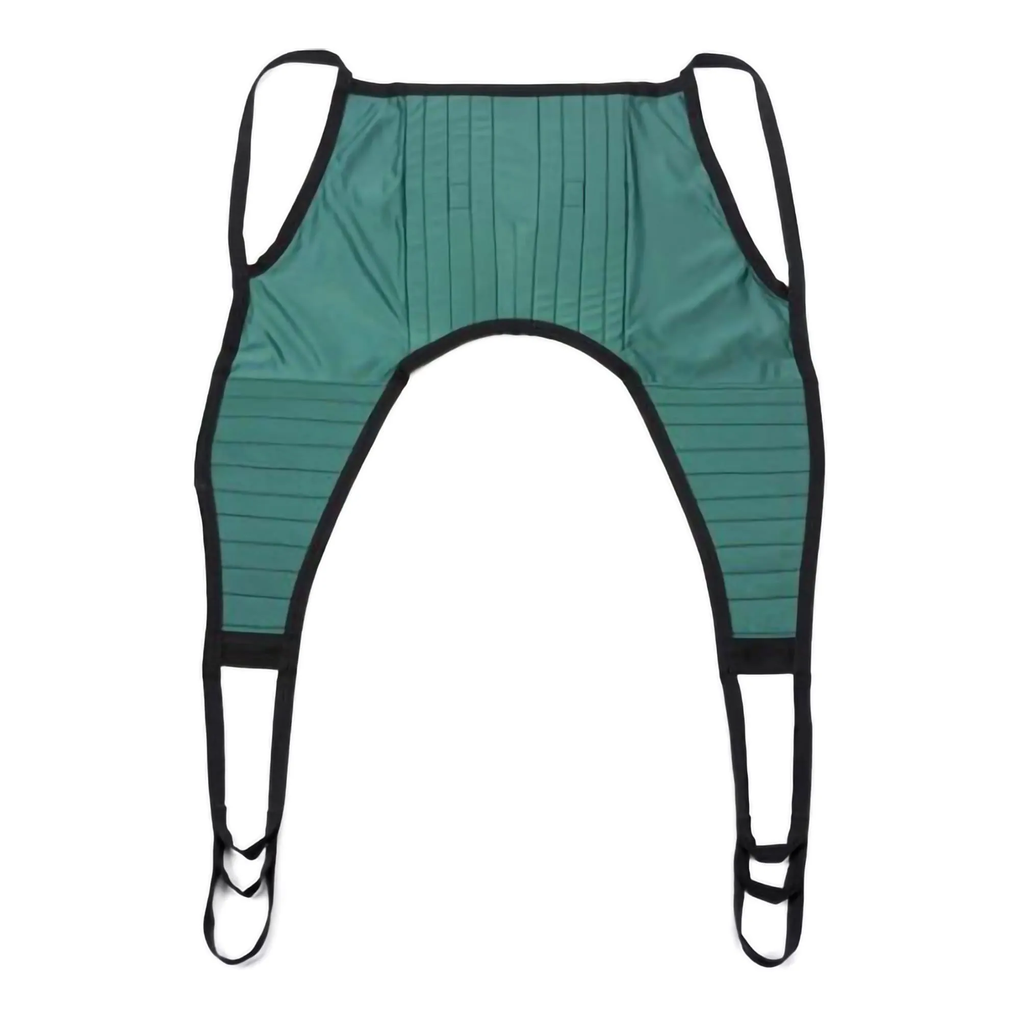 Padded Divided Leg Sling 4 Point Cradle Without Head Support - Green, SM