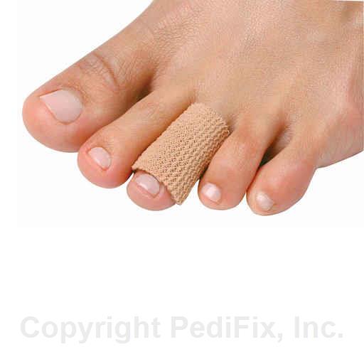 Visco-GEL® Fabric-Covered Toe Tube - Gold, S, none, none