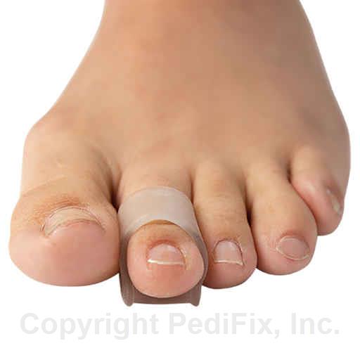  Visco-GEL® Hammer ToeCrutch® for bent-under toe tips. PedFix - White, S, none, none