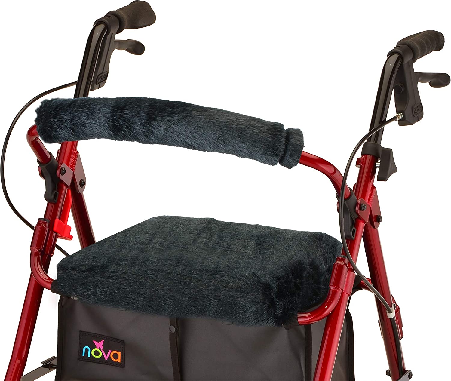 rollator seat and back cover black
