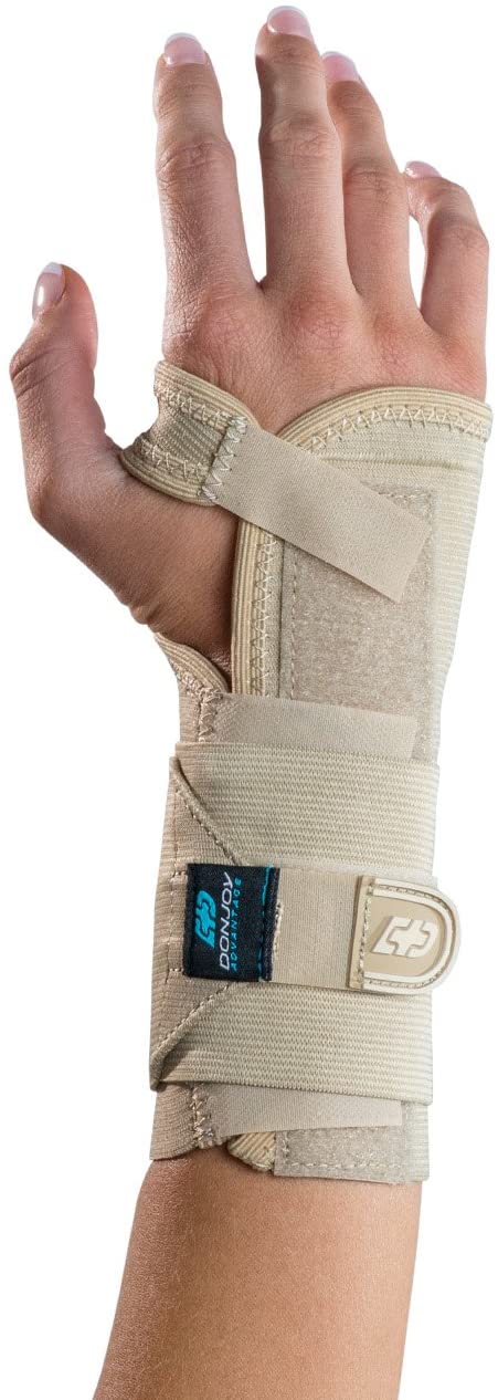 Stabilizing Elastic Wrist Brace Contoured, removable  Donjoy Advantage - Gray, Small/Medium