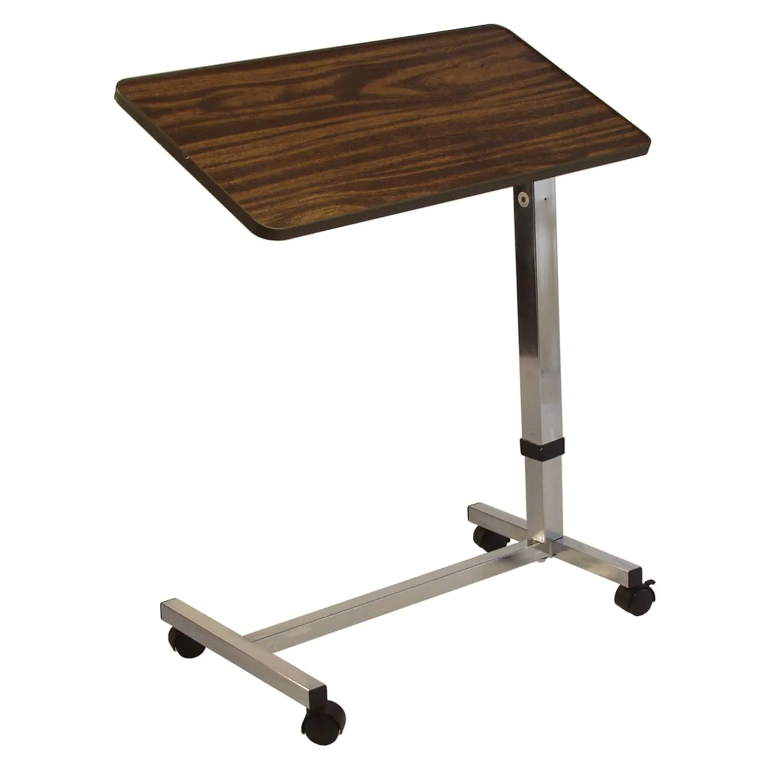 Lumex Deluxe Tilt Overbed Table - Brown
