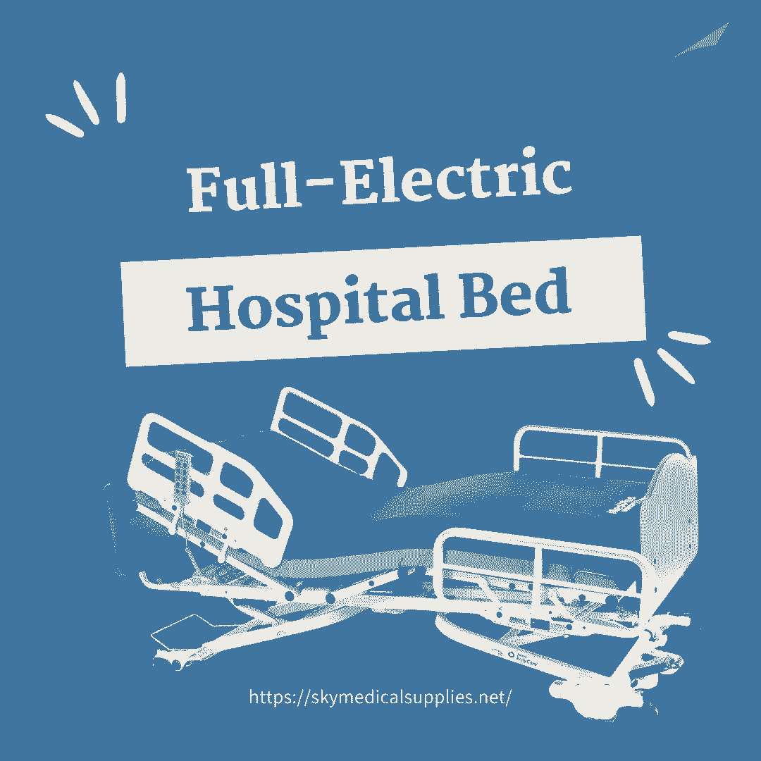 hospital bed with four bed rails full electric can prevent falls 