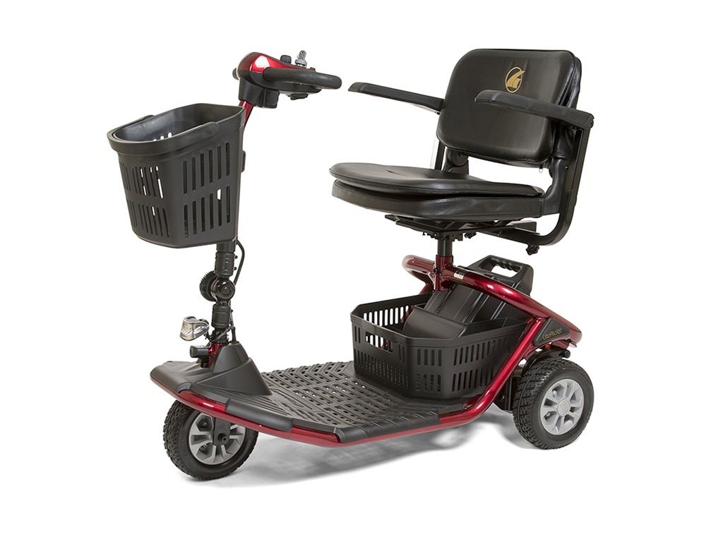 three wheel scooter buzzaround Features: Full Size yet Portable and Easy to Disassemble Increased weight capacity up to 330 lb.