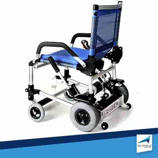 zinger power wheelchair blue