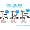 infographic turning knee walker rental