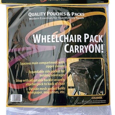 wheelchair back pack