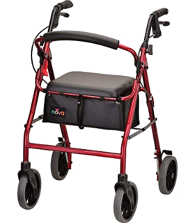 Zoom 24 Rolling Walker  large 4  wheels  - Red