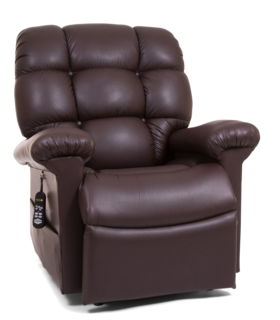 POWER LIFT CHAIR RECLINERS | Cloud with Twilight Medium Large Power Lift Chair Recliner - Brown, Medium/Large, Up to 375 lbs., Coffee Bean
