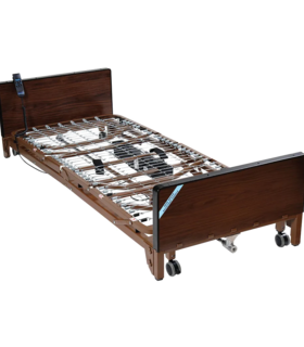 Delta® Ultra-Light 1000 Full-Electric Low Bed - Brown