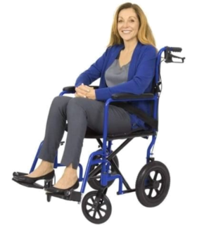 Wheelchair Rollator vive health - Blue