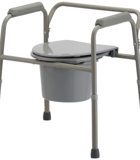 3 - 1 Commode with Back Nova - Brown
