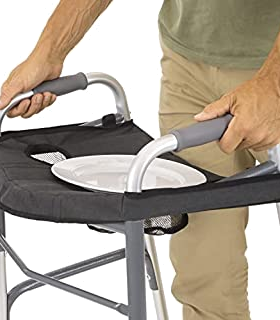 Tray for two wheel walker foldable  - Gray