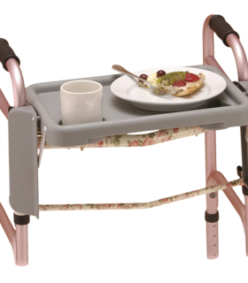 Folding Walker Tray for a two wheel walker - Brown