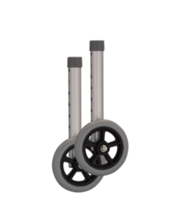5” Wheels for 1” Folding Walker - Gray, none, none, none