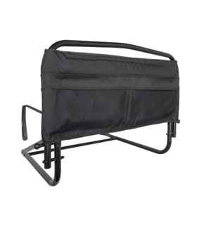 30” Safety Bed Rail & Padded Pouch - Black