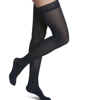 Closed Toe Thigh-Highs  compression sock - Black