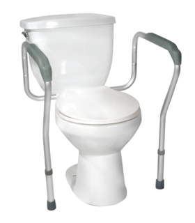 Toilet Safety Rails frame  - Gray