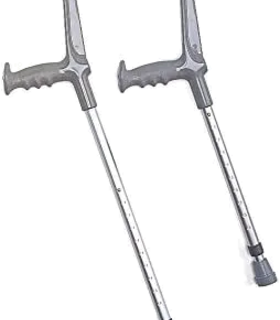 A pair of Elbow Crutches for Adult  - Silver