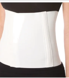  ABDOMINAL BINDER Elastic Multi-panel Unisex Procare - White, M, none, none