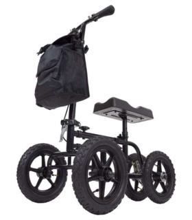 All Terrain Knee Walker scooter  Vive Health - Black, M,  up to 300 lbs., none