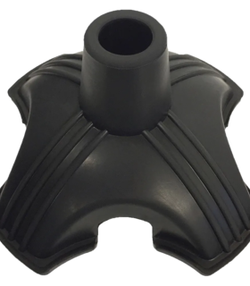 All-Terrain Cane Quad Tip Reduce hand  impact Nova  - Black