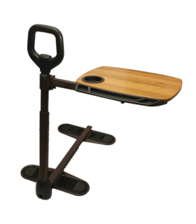 Assist-A-Tray for couch  easy to stand Adjustable height Satander - Black