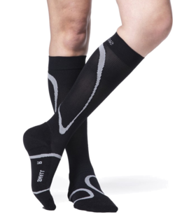 SIGVARIS Men’s & Women’s Motion High Tech 412 Closed Toe Calf-High Socks 20-30mmHg - Black