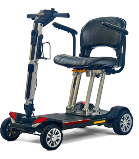  Buzzaround CarryOn 4-Wheel Foldable Mobility Scooter super portable Golden Techologies - Red, Small/Medium,  up to 300 lbs., none