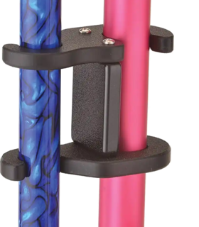 Cane Holder for Rollator and Folding Walker - Black, none, none, none