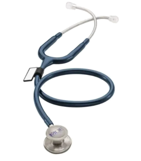 Classic Stethoscope MDF® Black 1-Tube Double-Sided Chestpiece - Blue