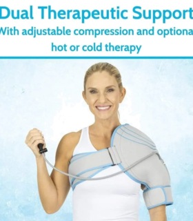 Compression Shoulder Ice Wrap VERSATILE HOT COLD Vive health - Blue
