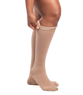 Compression socks Women's Closed Toe  - Brown, L, none, Large