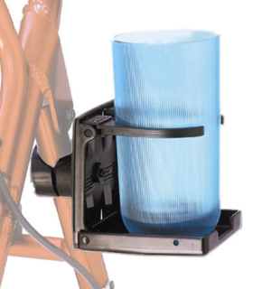 Cup Holder for Walker, Rollator, Transport Chair, Wheelchairs - Black