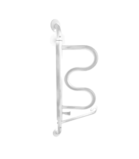 Curve Grab Bar Ladder  WALL-MOUNTED:  for Bathroom Stander - White