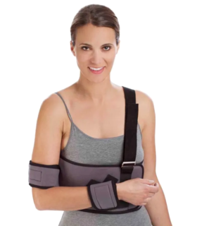 DELUXE SHOULDER IMMOBILIZER - Gray