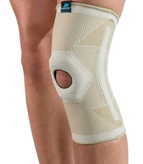 Deluxe Elastic Knee brace - White, Small